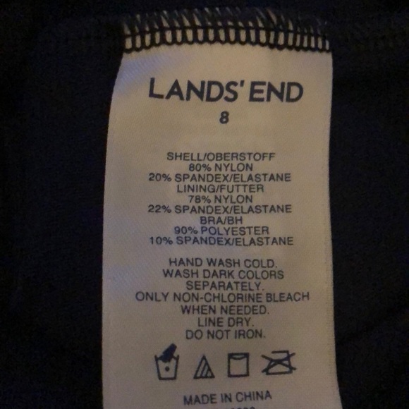 Lands’End Square Neck Tankini Top - Picture 7 of 8